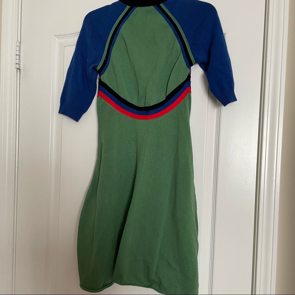 Missoni Blue Green Red Striped Midi Dress - Picture 5 of 7